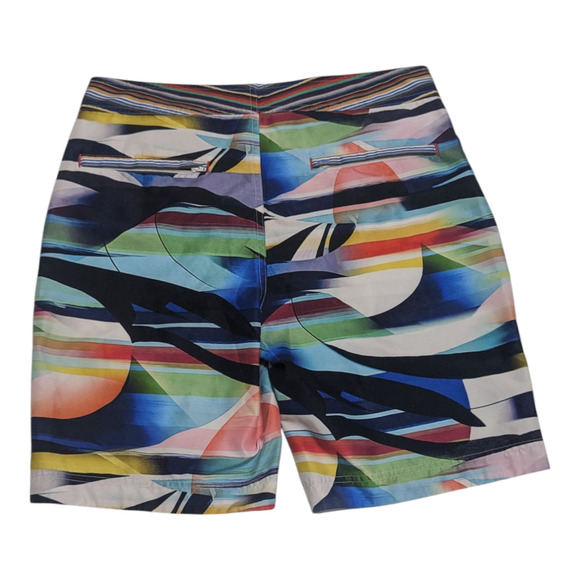 Robert‎ Graham Men's Multicolor Designer Geometric Swimtrunks Size 32 - Picture 5 of 6